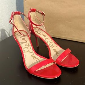 Sam Edelman 3” red heel size 7.5